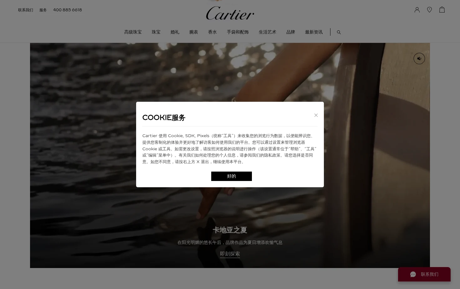 卡地亚 Cartier 页面快照